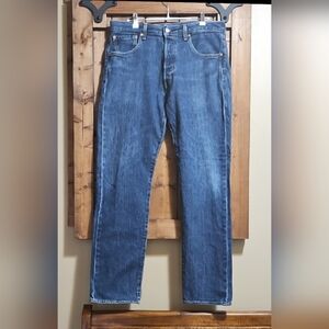 Levi's 501 93 Low Stretch Medium Blue Wash Straight Leg Jeans 32x32 (Fit 33x31)